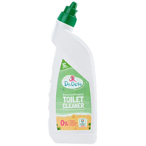 Dr. Octo Toilet Cleaner - Geranium, Lavender, Chamomile, 0% Toxins, Removes Tough Stains, 500 ml  