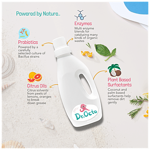 Dr. Octo Toilet Cleaner - Geranium, Lavender, Chamomile, 0% Toxins, Removes Tough Stains, 500 ml  