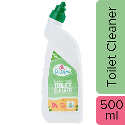 Dr. Octo Toilet Cleaner - Geranium, Lavender, Chamomile, 0% Toxins, Removes Tough Stains, 500 ml  