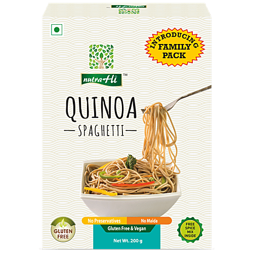 Buy NutraHi Quinoa Spaghetti Gluten Free, Vegan, Family Pack Online