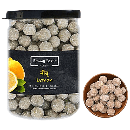 Tummy Pops Mouth Freshener/ Mukhwas - Classic Nimbu, After Meal Digestive, 90 g  