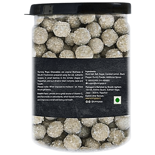 Tummy Pops Mouth Freshener/ Mukhwas - Classic Nimbu, After Meal Digestive, 90 g  