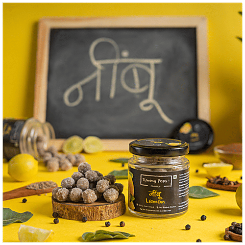 Tummy Pops Mouth Freshener/ Mukhwas - Classic Nimbu, After Meal Digestive, 90 g  