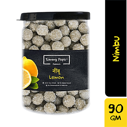 Tummy Pops Mouth Freshener/ Mukhwas - Classic Nimbu, After Meal Digestive, 90 g  