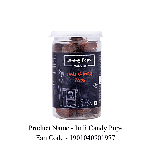 Tummy Pops Mouth Freshener/ Mukhwas - Nukkad Imli Candy Pops,After Meal Digestive, 90 g  