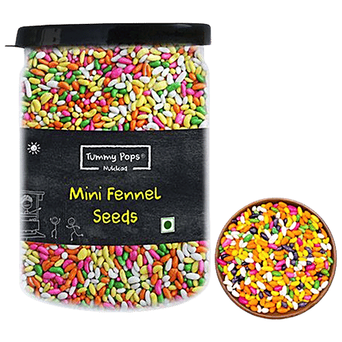 Tummy Pops Mouth Freshener/ Mukhwas - Nukkad Mini Fennal Candy, After-Meal Digestive, 90 g  