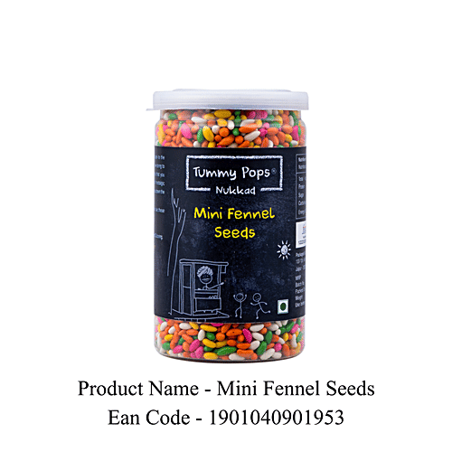 Tummy Pops Mouth Freshener/ Mukhwas - Nukkad Mini Fennal Candy, After-Meal Digestive, 90 g  