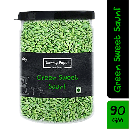 Buy Tummy Pops Mouth Freshener/ Mukhwas Nukkad Green Sweet Saunf