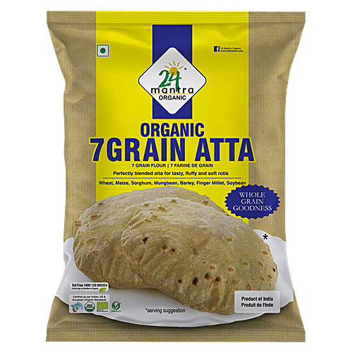 Buy 24 Mantra 7 Grain Atta Blended Wholegrain Flour, With
