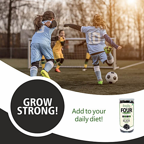 Everyday Four Seedless Black Dates - Rich In Protein & Fibre, Naturally Sweet, Boosts Energy, 400 g  