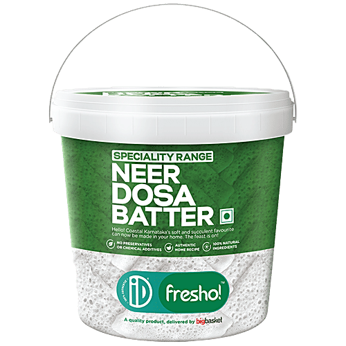 iD fresho! Neer Dosa Batter - Speciality Range, Authentic Recipe, All Natural Healthy Breakfast, No Preservatives, 800 g Tub 