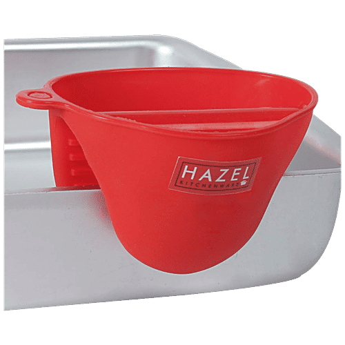 Hazel Silicone Pinch Grip Mitts- For Oven Use, Heat Resistant Kitchen Pot Holder, Red, 2 pcs  