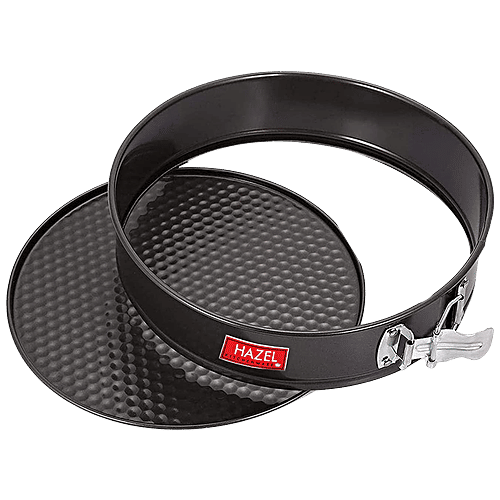 Hazel Aluminium Cake Mould - Round, Teflon Non-Stick Coated, Removable Base, Springform Cake Tin, 20 cm, 1 pc  