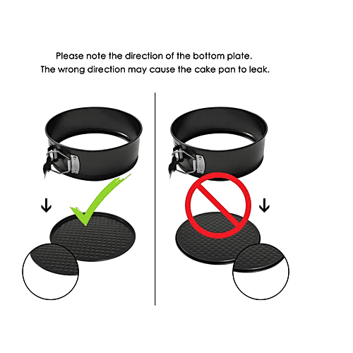 Hazel Aluminium Cake Mould - Round, Teflon Non-Stick Coated, Removable Base, Springform Cake Tin, 20 cm, 1 pc  