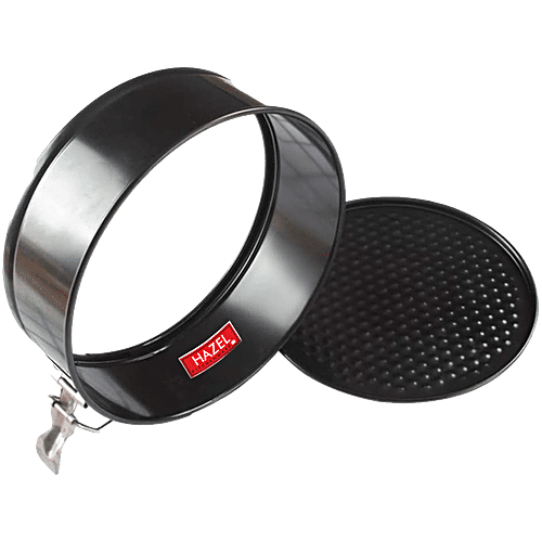Hazel Aluminium Cake Mould - Round, Teflon Non-Stick Coated, Removable Base, Springform Cake Tin, 20 cm, 1 pc  