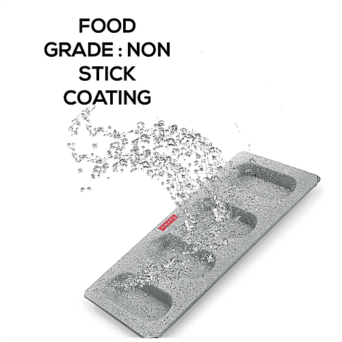 Hazel Aluminium Pastry/Cake Mould - Round, Granite Finish, Non Stick, Microwave Safe, Grey, 1 pc  