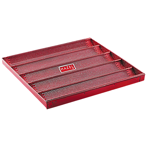 Hazel Long French Bread Tray - Heavy Gauge, Aluminized Steel, Non Stick, For Baguettes, Red, 1 pc  