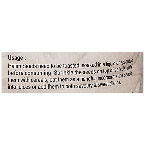 Nutriwish Halim Seeds - Rich Source Of Iron, 1 kg  