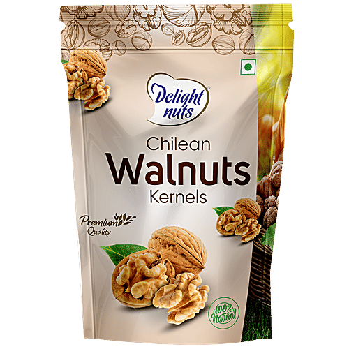 Buy Delight Nuts Chilean Walnuts Kernels Natural & Premium, Rich In Omega 3, Crunchy Online at