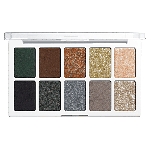 Wet N Wild New Color Icon 10-Pan Shadow Palette - Highly Pigmented, Buttery Formula, 12 g Lights Off 