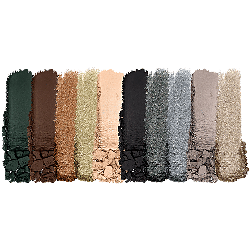 Wet N Wild New Color Icon 10-Pan Shadow Palette - Highly Pigmented, Buttery Formula, 12 g Lights Off 