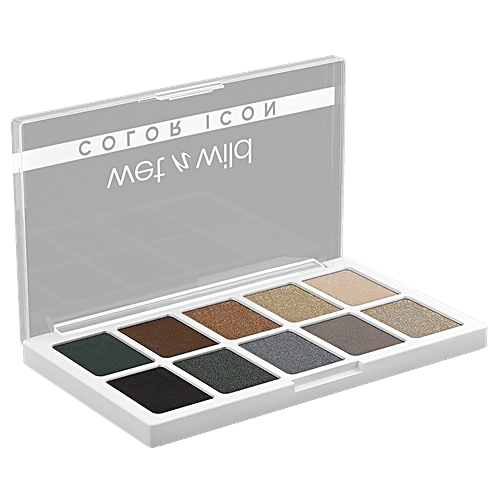Wet N Wild New Color Icon 10-Pan Shadow Palette - Highly Pigmented, Buttery Formula, 12 g Lights Off 