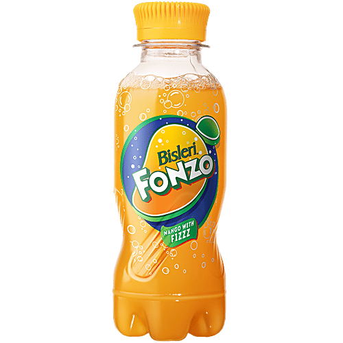 Bisleri Fonzo Mango With Fizz, 160 ml Ready To Serve Fruit-Based Beverage, Refreshing
