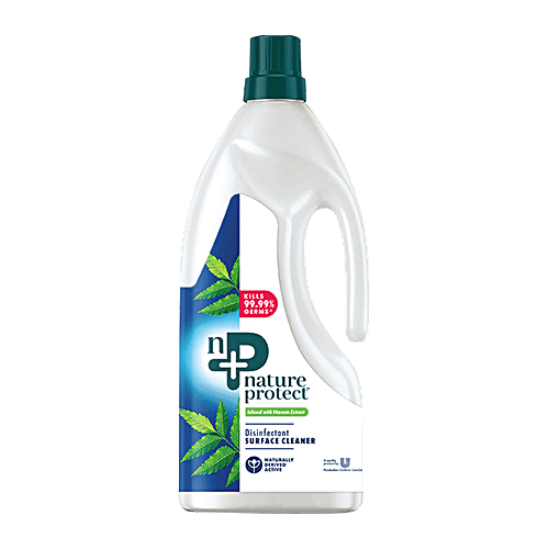 Nature Protect Disinfectant Floor Cleaner -  Neem, For Floor & Surfaces, Kills Germs & Viruses, 1.8 L  