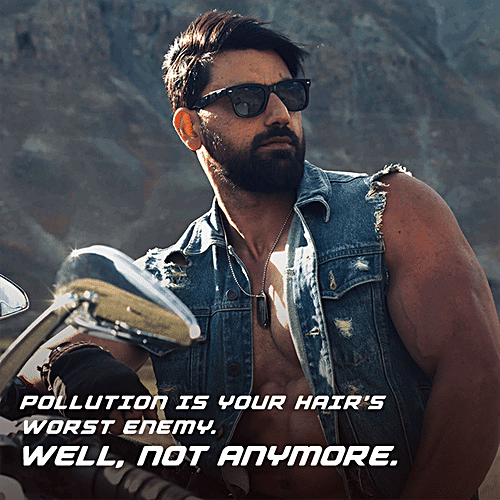 Biker's Strong & Bouncy 2-In-1 Shampoo + Conditioner - With Whey Protein & Almond, For Strong, Smooth & Shiny Hair, For Men, 180 ml