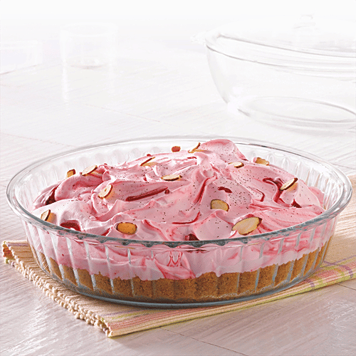 Buy Borosil Fluted Dish Oven & Freezer Safe, Borosilicate Glass, For Serving & Baking, Clear