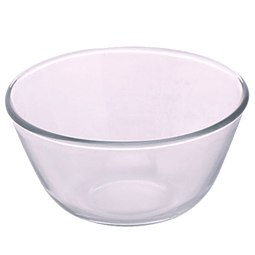 Buy Borosil Glass Mixing & Serving Bowls With White Lids Oven