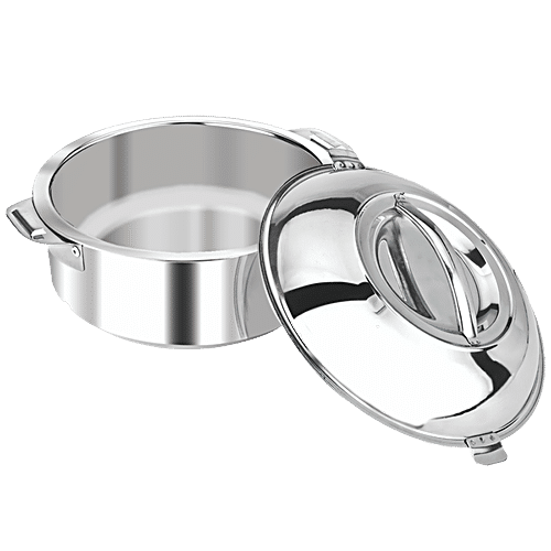 Borosil Stainless Steel Idli Server - Insulated, Airtight, Silver, 3 L (1 pc) 