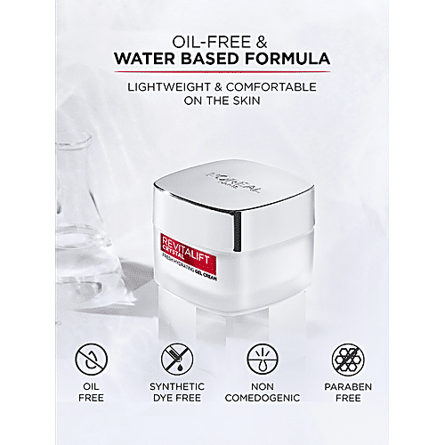 L'Oreal Paris Revitalift Crystal Fresh Hydrating Gel Cream - Oil Free Finish, For Clear Skin, 15 ml Jar 