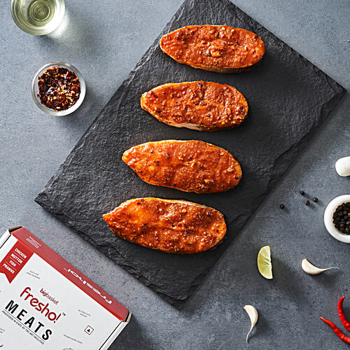 fresho! Peri Peri Basa Fish Steak, Marinated, 200 g (2-3 pcs) 