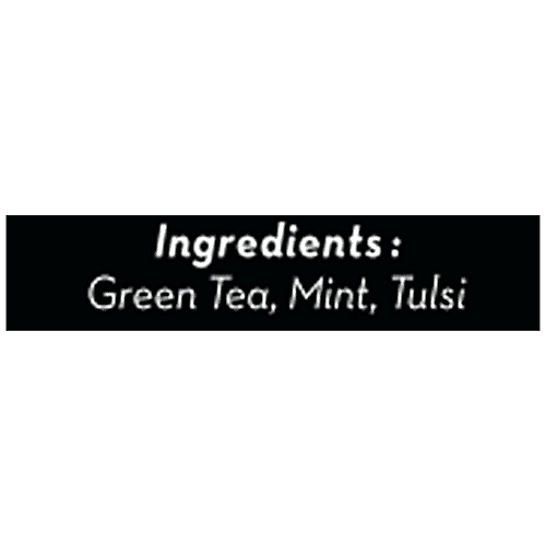 Beyondarie Wild Green Tea With Tulsi & Mint - Helps In De-Stressing, Antioxidant Rich, 2.5 g (15 Tea Bags x 2.5 g Each) 