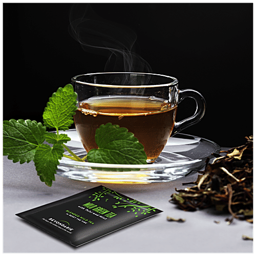 Beyondarie Wild Green Tea With Tulsi & Mint - Helps In De-Stressing, Antioxidant Rich, 2.5 g (15 Tea Bags x 2.5 g Each) 