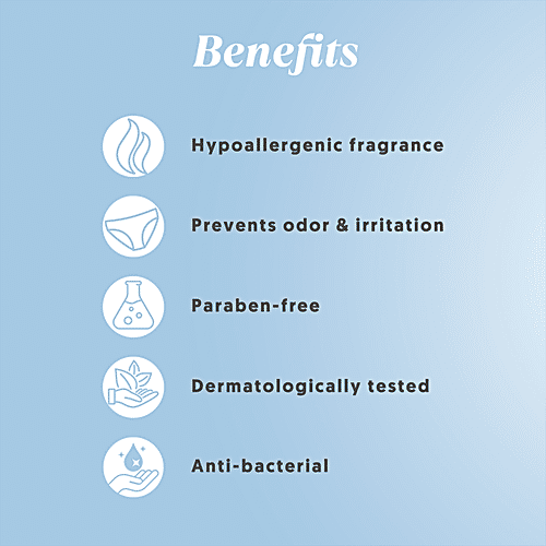 EveCare Refreshing Intimate Wash For Women - Cleansing & Deodorizing, Prevents Odour, 90 ml  