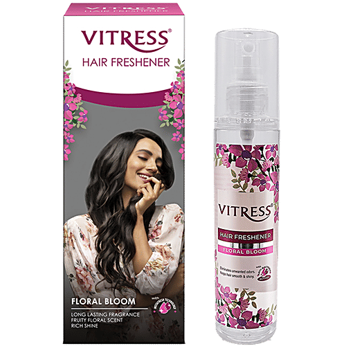 Vitress Hair Freshener - Floral Bloom, Eliminates Odour, Makes Texture Smooth & Shiny, 100 ml