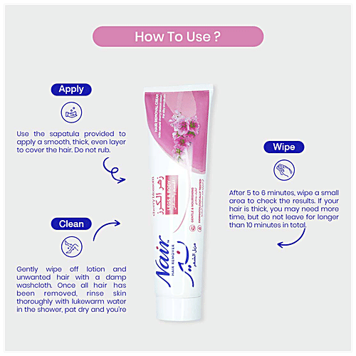 Buy Nair Hair Removal Cream Cherry Blossom, For Legs & Body Online at