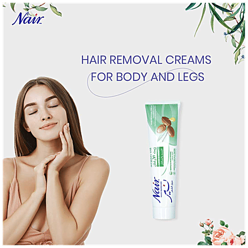 Nair  Hair Removal Cream - Argan Oil, For Legs & Body, 110 g  