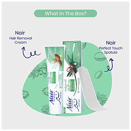 Nair  Hair Removal Cream - Argan Oil, For Legs & Body, 110 g  