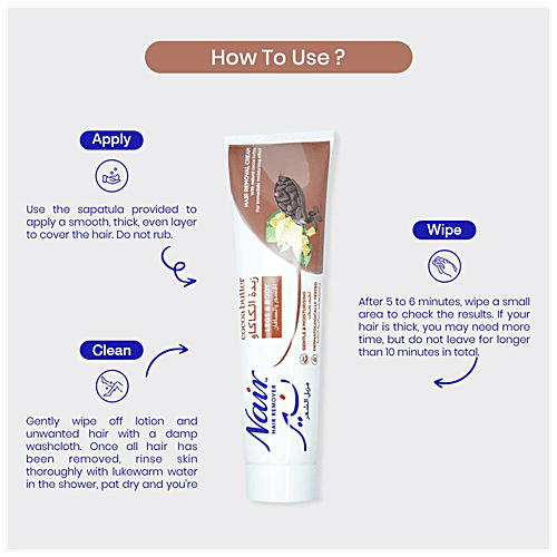 Nair  Hair Removal Cream - Cocoa Butter, For Legs & Body, 110 g  