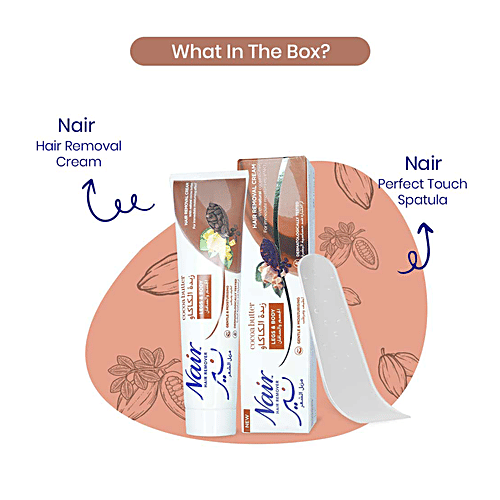 Nair  Hair Removal Cream - Cocoa Butter, For Legs & Body, 110 g  