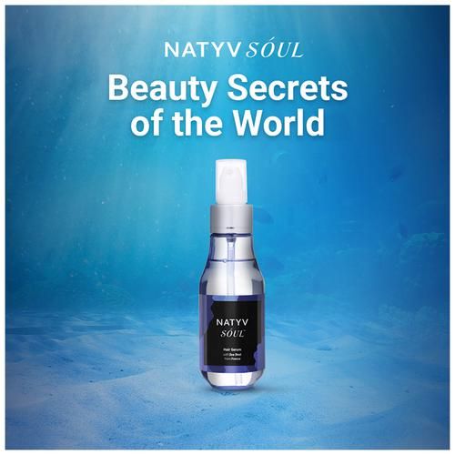 Natyv Soul Hair Serum - With Sea Beet, Helps Control Frizz, No Parabens, From France, 100 ml Bottle 