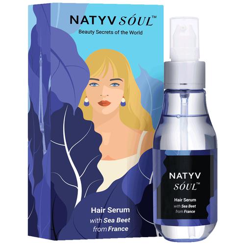 Natyv Soul Hair Serum - With Sea Beet, Helps Control Frizz, No Parabens, From France, 100 ml Bottle 