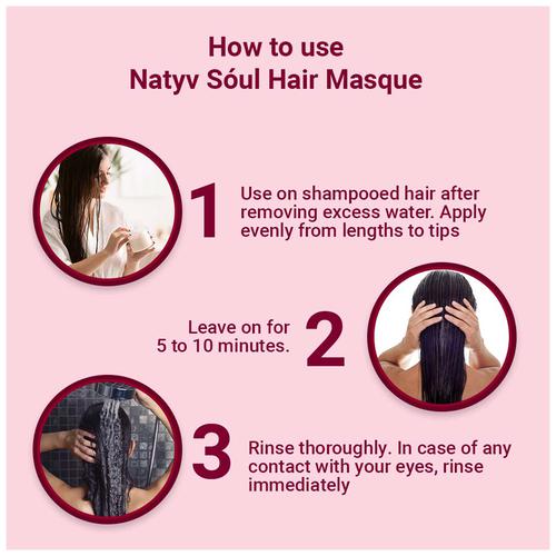 Natyv Soul Hair Masque - With Buriti Oil, Repairs Damage, No Parabens, From Brazil, 200 g Jar 
