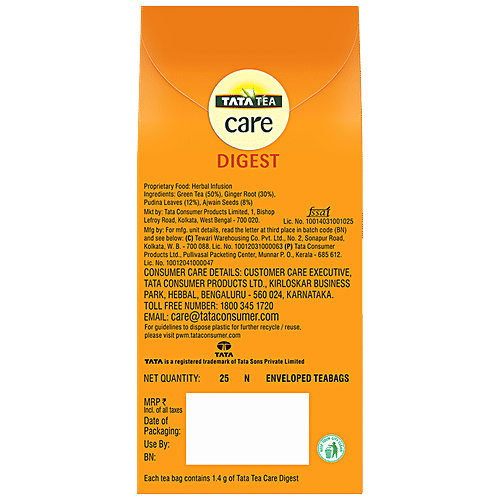 Buy Tata Tea Care Digest Herbal Infusion Green Tea With Pudina