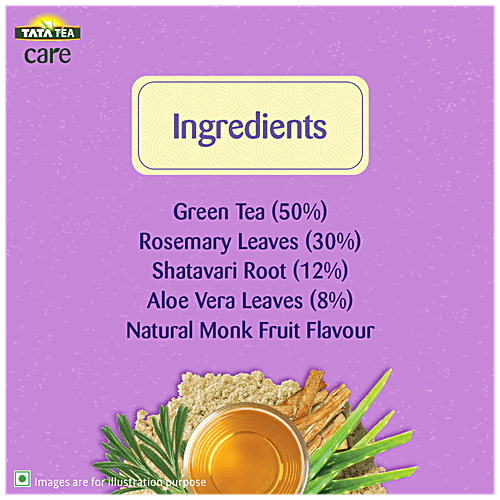 Tata Tea Care  Pro Woman Herbal Infusion Green Tea - With Shatavari, Aloe Vera & Rosemary, 35 g (25 Tea Bags x 1.4 g Each) 