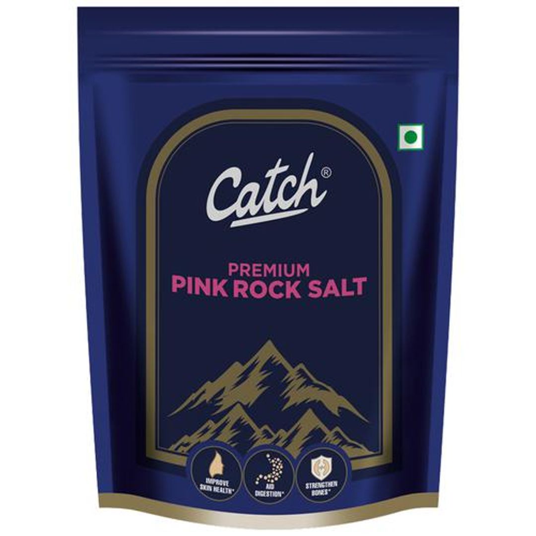 Catch Pink Rock Salt - Premium, Rich In Minerals, Helps In Digestion, 1 kg Pouch