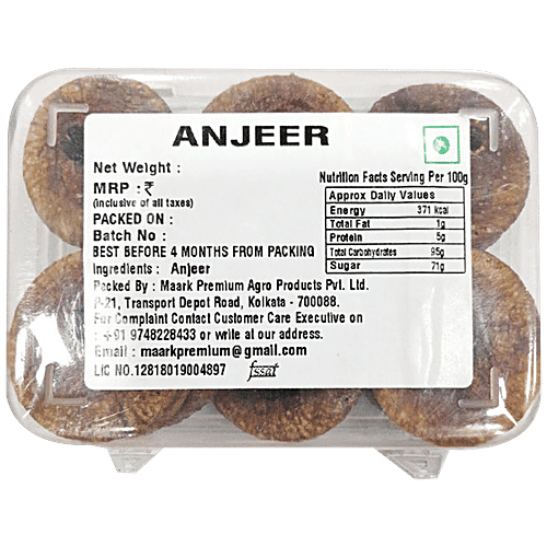Buy Mark Premium Anjeer Dry Fruits, Rich In Iron, Calcium, Helps In